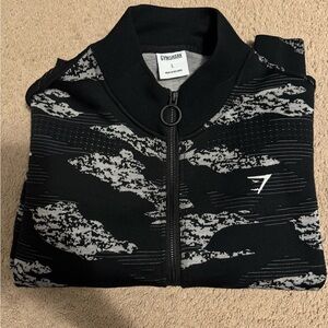 Gymshark Black and White Patterned Jacket